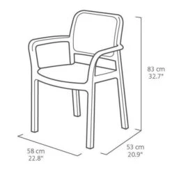 ALLIBERT By KETER - Lots De 6 Fauteuils Monoblocs Bella Empilables En Résine De Synthese - Imitation Rotin Tressé - Coloris Blanc. -Esprit Plein Air allibert by keter lots de 6 fauteuils monoblocs bella empilables en resine de synthese imitation rotin tresse coloris blanc 8711245152455 728762