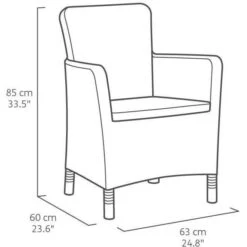 Allibert Chaise De Salle A Manger De Jardin Trenton Graphite -Esprit Plein Air allibert chaise de salle a manger de jardin trenton graphite 8711245129334 1474367