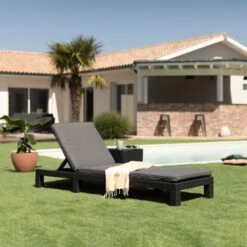 Allibert Chaise Longue Daytona Graphite 213720 -Esprit Plein Air allibert chaise longue daytona graphite 213720 8711245121000 728787