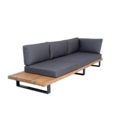 ALUXE Salon De Jardin En Bois D'acacia Et Pieds En Aluminium, Canapé D'angle Et Une Table Basse -Esprit Plein Air aluxe salon de jardin en bois d acacia et pieds en aluminium canape d angle et une table basse 3584170443951 438569