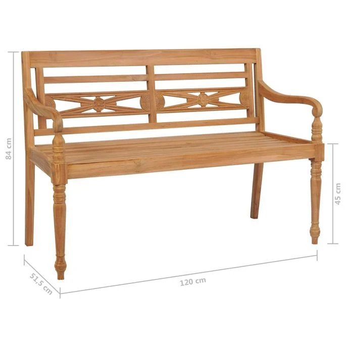 Banc Batavia 120 Cm Teck 5 Banc Batavia 120 Cm Teck – Image 5