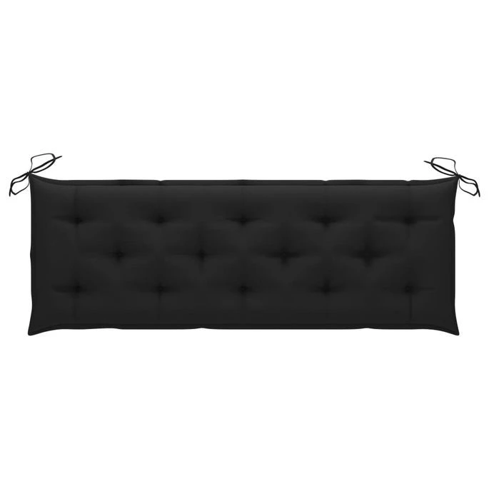Banc Batavia Avec Coussin Noir 150 Cm Bois De Teck Massif 2 4 Banc Batavia Avec Coussin Noir 150 Cm Bois De Teck Massif 2 – Image 4