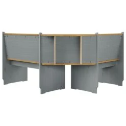 Banc D'angle De Jardin 151 Cm Pin Solide Marron Miel Et Gris -Esprit Plein Air banc d angle de jardin 151 cm pin solide marron miel et gris 3666722234016 1118775