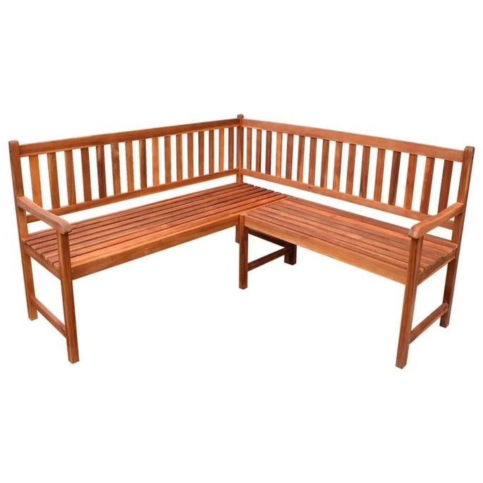 Banc D'angle De Jardin Avec Coussins 150cm Bois D'acacia Massif 24 2 Banc D'angle De Jardin Avec Coussins 150cm Bois D'acacia Massif 24 – Image 2