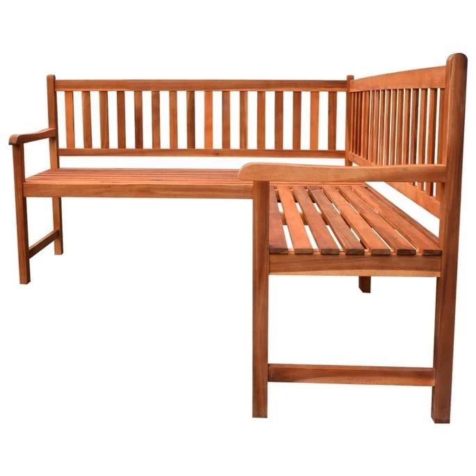 Banc D'angle De Jardin Avec Coussins 150cm Bois D'acacia Massif 24 3 Banc D'angle De Jardin Avec Coussins 150cm Bois D'acacia Massif 24 – Image 3