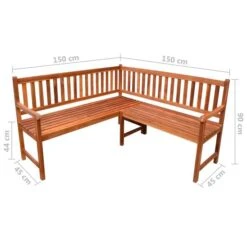 Banc D'angle De Jardin Avec Coussins 150cm Bois D'acacia Massif 24 23 Banc D'angle De Jardin Avec Coussins 150cm Bois D'acacia Massif 24 -Esprit Plein Air banc d angle de jardin avec coussins 150cm bois d acacia massif 3666722419086 838554