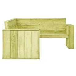 Banc D'angle De Jardin Pin Massif Imprégné Vert Vralee 239 Cm -Esprit Plein Air banc d angle de jardin pin massif impregne vert vralee 239 cm 3666722556330 387752
