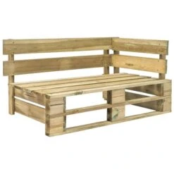 Banc D'angle Palette De Jardin Bois 2