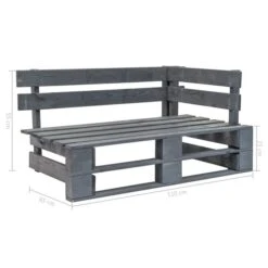 Banc D'angle Palette De Jardin Bois Gris -Esprit Plein Air banc d angle palette de jardin bois gris 3666722870061 979260