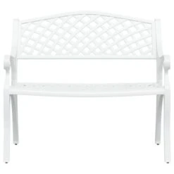 Banc De Jardin 102 Cm Aluminium Coulé Blanc 9 Banc De Jardin 102 Cm Aluminium Coulé Blanc -Esprit Plein Air banc de jardin 102 cm aluminium coule blanc 3666722171892 1227622