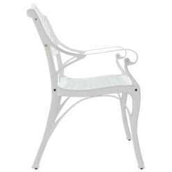 Banc De Jardin 102 Cm Aluminium Coulé Blanc 10 Banc De Jardin 102 Cm Aluminium Coulé Blanc -Esprit Plein Air banc de jardin 102 cm aluminium coule blanc 3666722171892 1227623