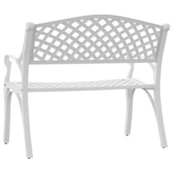 Banc De Jardin 102 Cm Aluminium Coulé Blanc 11 Banc De Jardin 102 Cm Aluminium Coulé Blanc -Esprit Plein Air banc de jardin 102 cm aluminium coule blanc 3666722171892 1227624