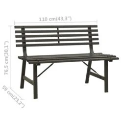 Banc De Jardin 110 Cm Acier Noir 13 Banc De Jardin 110 Cm Acier Noir -Esprit Plein Air banc de jardin 110 cm acier noir 3666722124843 1345126
