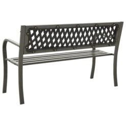 Banc De Jardin 125 Cm Acier Gris 2 -Esprit Plein Air banc de jardin 125 cm acier gris 3666722357685 941145