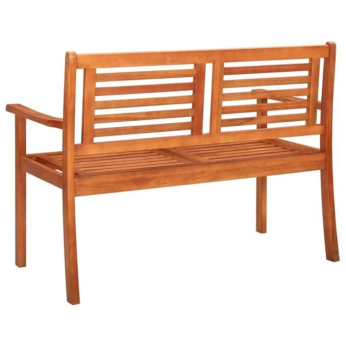 Banc De Jardin 2 Places Avec Coussin 120 Cm Bois D'eucalyptus 5 Banc De Jardin 2 Places Avec Coussin 120 Cm Bois D'eucalyptus – Image 5