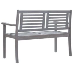 Banc De Jardin 2 Places Avec Coussin 120 Cm Gris Eucalyptus -Esprit Plein Air banc de jardin 2 places avec coussin 120 cm gris eucalyptus 3666722930178 1260726