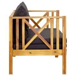 Banc De Jardin 2 Places Et Coussins 122 Cm Bois D'acacia Massif 2 -Esprit Plein Air banc de jardin 2 places et coussins 122 cm bois d acacia massif 3666722220279 1140111