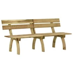 Banc De Jardin 220 Cm Bois De Pin Imprégné