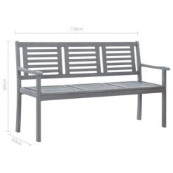 Banc De Jardin 3 Places Avec Coussin 150 Cm Gris Eucalyptus 18 Banc De Jardin 3 Places Avec Coussin 150 Cm Gris Eucalyptus -Esprit Plein Air banc de jardin 3 places avec coussin 150 cm gris eucalyptus 3666722930369 1260751