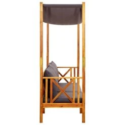 Banc De Jardin Avec Auvent Bois D'acacia Solide -Esprit Plein Air banc de jardin avec auvent bois d acacia solide 3666722220231 1140145