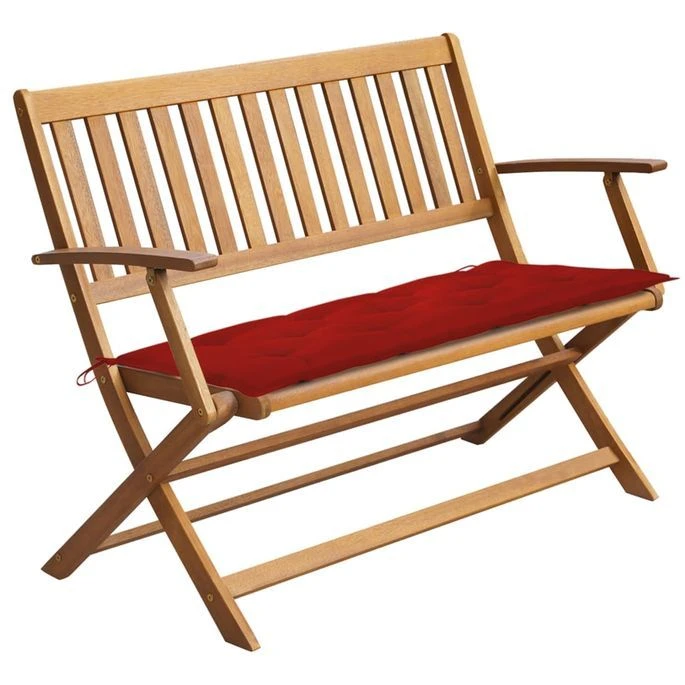 Banc De Jardin Avec Coussin 120 Cm Bois D'acacia Massif 14 1 Banc De Jardin Avec Coussin 120 Cm Bois D'acacia Massif 14