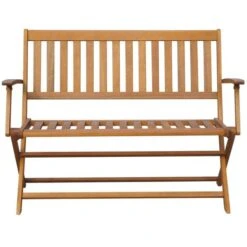 Banc De Jardin Avec Coussin 120 Cm Bois D'acacia Massif 11 -Esprit Plein Air banc de jardin avec coussin 120 cm bois d acacia massif 3666722416986 841994