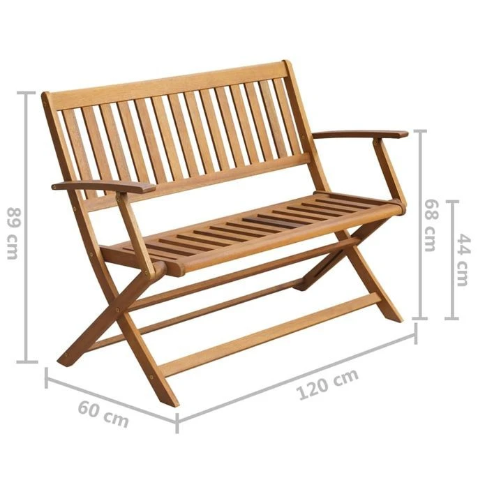 Banc De Jardin Avec Coussin 120 Cm Bois D'acacia Massif 2 8 Banc De Jardin Avec Coussin 120 Cm Bois D'acacia Massif 2 – Image 8