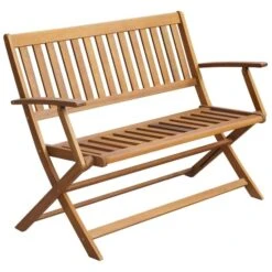 Banc De Jardin Avec Coussin 120 Cm Bois D'acacia Massif 3 -Esprit Plein Air banc de jardin avec coussin 120 cm bois d acacia massif 3666722417075 841913