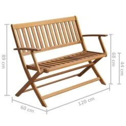 Banc De Jardin Avec Coussin 120 Cm Bois D'acacia Massif 3 -Esprit Plein Air banc de jardin avec coussin 120 cm bois d acacia massif 3666722417075 841918