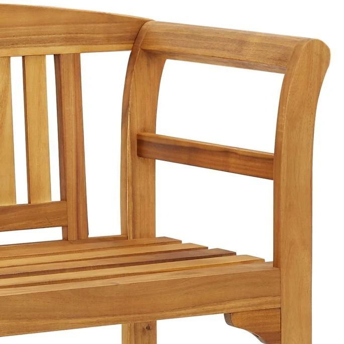 Banc De Jardin Avec Coussin 120 Cm Bois D'acacia Massif 80 5 Banc De Jardin Avec Coussin 120 Cm Bois D'acacia Massif 80 – Image 5