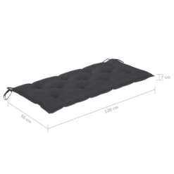 Banc De Jardin Avec Coussin 120 Cm Bois De Teck Massif 9 -Esprit Plein Air banc de jardin avec coussin 120 cm bois de teck massif 8720286268940 831297