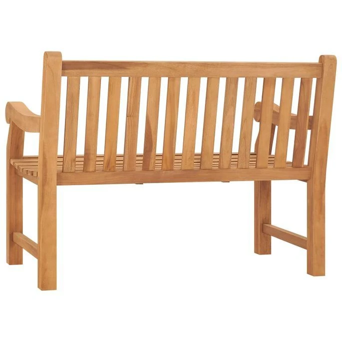 Banc De Jardin Avec Coussin 120 Cm Bois De Teck Massif 11 4 Banc De Jardin Avec Coussin 120 Cm Bois De Teck Massif 11 – Image 4