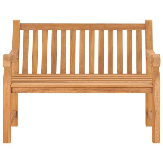 Banc De Jardin Avec Coussin 120 Cm Bois De Teck Massif 5 4 Banc De Jardin Avec Coussin 120 Cm Bois De Teck Massif 5 – Image 4
