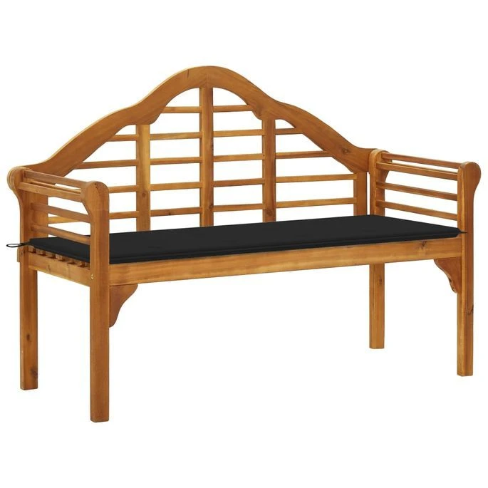 Banc De Jardin Avec Coussin 135 Cm Bois D'acacia Massif 25 1 Banc De Jardin Avec Coussin 135 Cm Bois D'acacia Massif 25