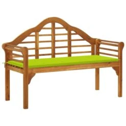 Banc De Jardin Avec Coussin 135 Cm Bois D'acacia Massif 15