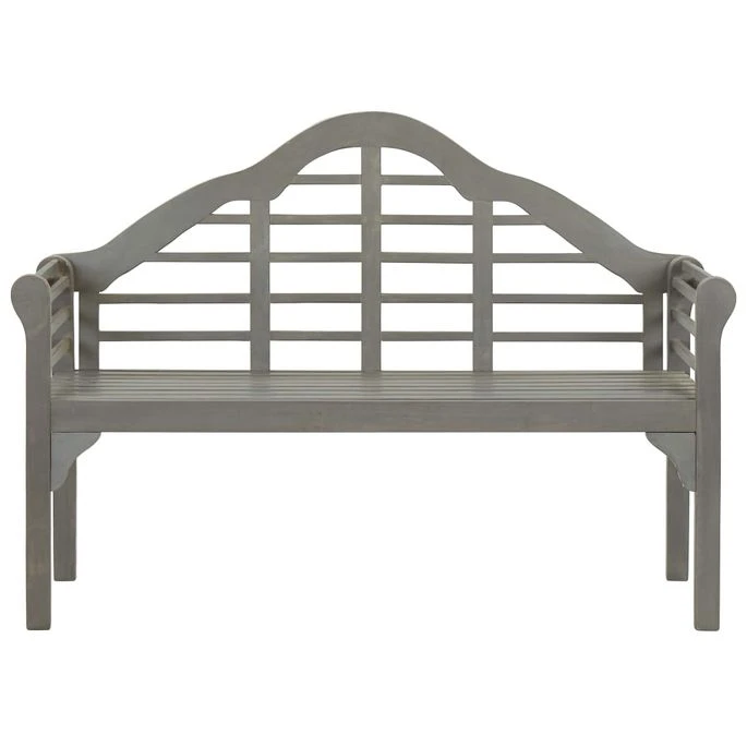 Banc De Jardin Avec Coussin 135 Cm Bois D'acacia Massif Gris 9 3 Banc De Jardin Avec Coussin 135 Cm Bois D'acacia Massif Gris 9 – Image 3
