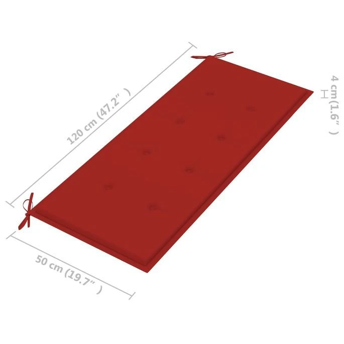 Banc De Jardin Avec Coussin 135 Cm Bois D'acacia Massif Gris 25 9 Banc De Jardin Avec Coussin 135 Cm Bois D'acacia Massif Gris 25 – Image 9