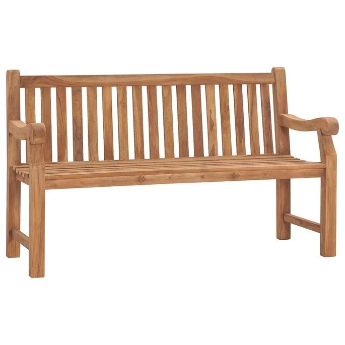 Banc De Jardin Avec Coussin 150 Cm Bois De Teck Massif 7 2 Banc De Jardin Avec Coussin 150 Cm Bois De Teck Massif 7 – Image 2