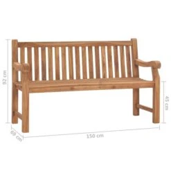 Banc De Jardin Avec Coussin 150 Cm Bois De Teck Massif 10 -Esprit Plein Air banc de jardin avec coussin 150 cm bois de teck massif 8720286269121 831512