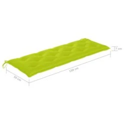 Banc De Jardin Avec Coussin 150 Cm Bois De Teck Massif 3 -Esprit Plein Air banc de jardin avec coussin 150 cm bois de teck massif 8720286269176 831573