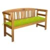 Banc De Jardin Avec Coussin 157 Cm Bois D'acacia Massif 10