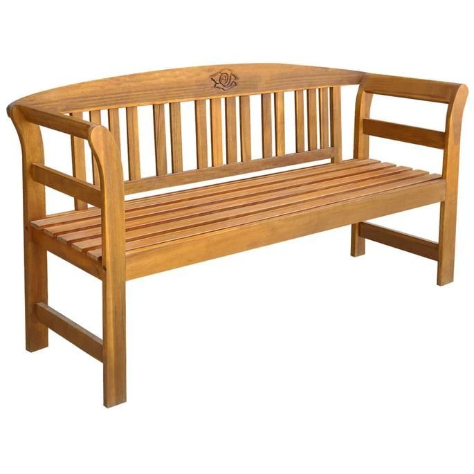 Banc De Jardin Avec Coussin 157 Cm Bois D'acacia Massif 10 2 Banc De Jardin Avec Coussin 157 Cm Bois D'acacia Massif 10 – Image 2