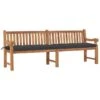 Banc De Jardin Avec Coussin 240 Cm Bois De Teck Massif 12