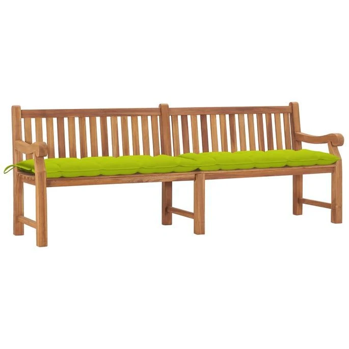 Banc De Jardin Avec Coussin 240 Cm Bois De Teck Massif 11 1 Banc De Jardin Avec Coussin 240 Cm Bois De Teck Massif 11