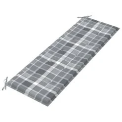Banc De Jardin Avec Coussin à Carreaux Gris 150 Cm Teck Massif 2 -Esprit Plein Air banc de jardin avec coussin a carreaux gris 150 cm teck massif 8720286267769 830593
