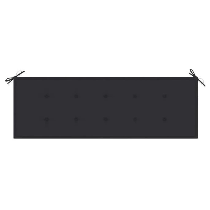 Banc De Jardin Avec Coussin Anthracite 150 Cm Teck Massif 6 Banc De Jardin Avec Coussin Anthracite 150 Cm Teck Massif – Image 6