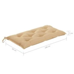 Banc De Jardin Avec Coussin Beige 112 Cm Bois De Teck Massif 21 Banc De Jardin Avec Coussin Beige 112 Cm Bois De Teck Massif -Esprit Plein Air banc de jardin avec coussin beige 112 cm bois de teck massif 3666722424936 828822