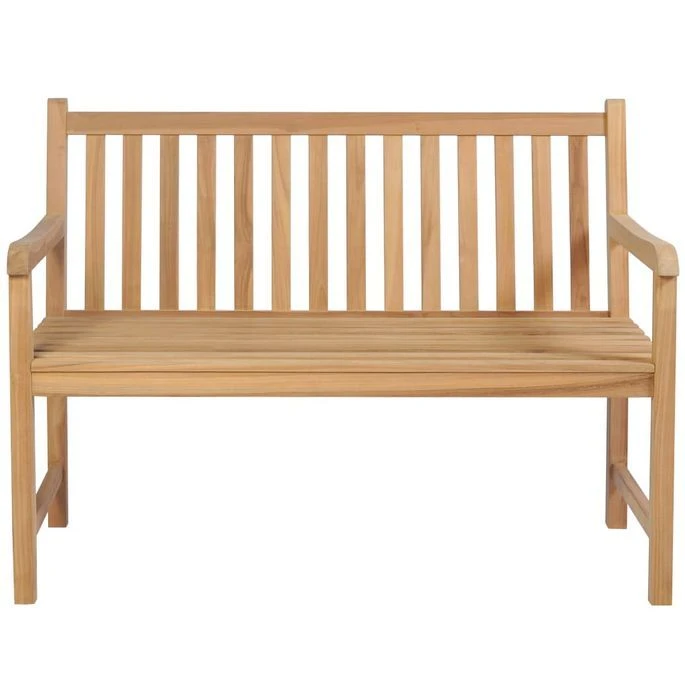 Banc De Jardin Avec Coussin Beige 120 Cm Bois De Teck Massif 3 3 Banc De Jardin Avec Coussin Beige 120 Cm Bois De Teck Massif 3 – Image 3