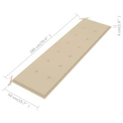 Banc De Jardin Avec Coussin Beige 175 Cm Bois De Teck Massif 17 Banc De Jardin Avec Coussin Beige 175 Cm Bois De Teck Massif -Esprit Plein Air banc de jardin avec coussin beige 175 cm bois de teck massif 8720286267110 829978