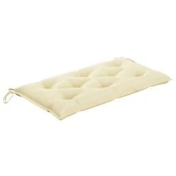 Banc De Jardin Avec Coussin Blanc Crème 112 Cm Bois De Teck -Esprit Plein Air banc de jardin avec coussin blanc creme 112 cm bois de teck 3666722424943 828807